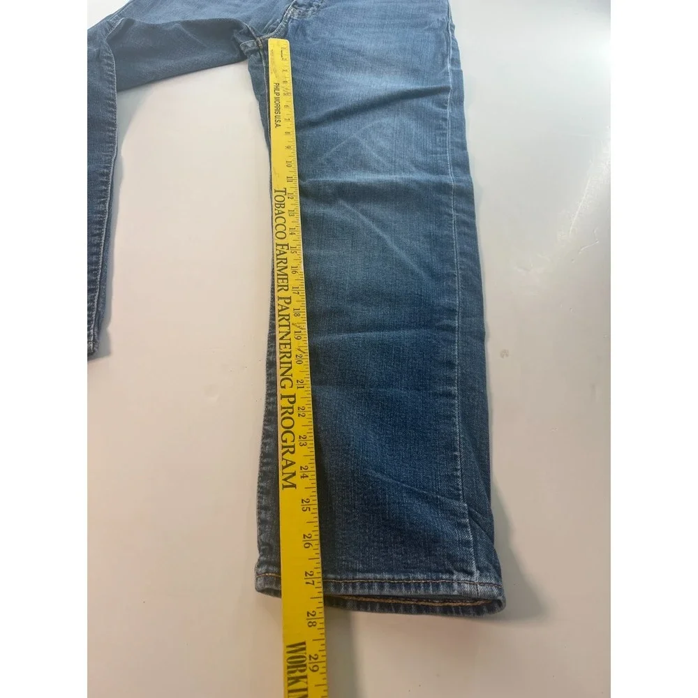 Levis Levi Big E Jeans Men's 32x30‎ Stretch 502 Premium Modern Leather Patch